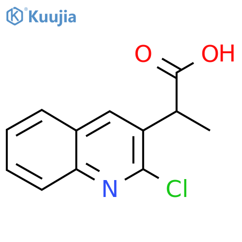 2-(2-Chloroquinolin-3-yl)propanoic acid structure