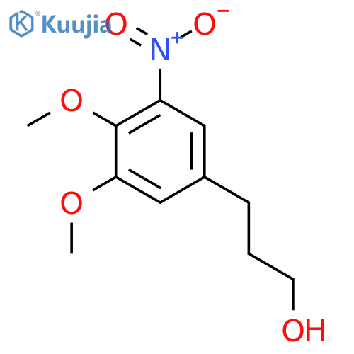 3-(3,4-dimethoxy-5-nitrophenyl)propan-1-ol structure