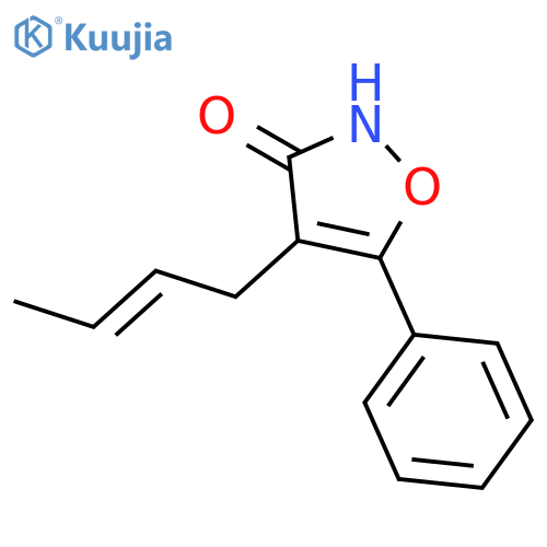 3(2H)-Isoxazolone, 4-(2E)-2-buten-1-yl-5-phenyl- structure