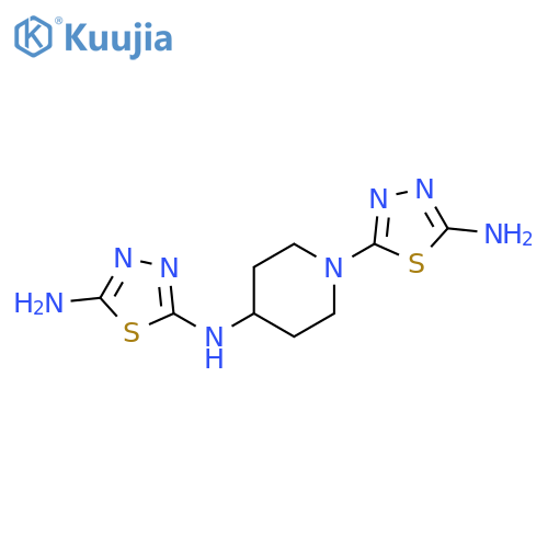 N2-(1-(5-Amino-1,3,4-thiadiazol-2-yl)piperidin-4-yl)-1,3,4-thiadiazole-2,5-diamine structure