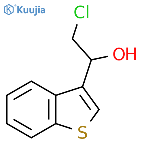 1-(1-benzothiophen-3-yl)-2-chloroethan-1-ol structure