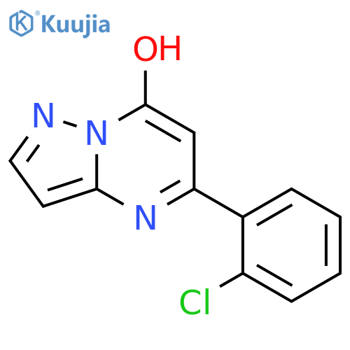 Pyrazolo[1,5-a]pyrimidin-7-ol, 5-(2-chlorophenyl)- structure