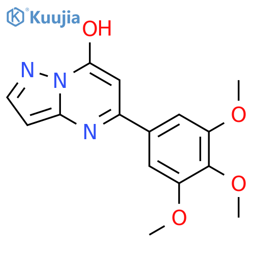 Pyrazolo[1,5-a]pyrimidin-7-ol, 5-(3,4,5-trimethoxyphenyl)- structure
