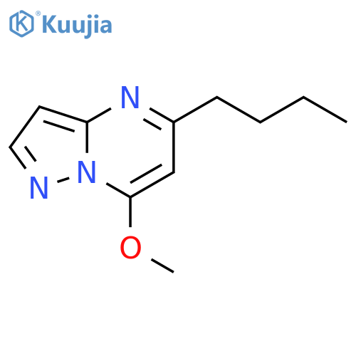 Pyrazolo[1,5-a]pyrimidine, 5-butyl-7-methoxy- structure