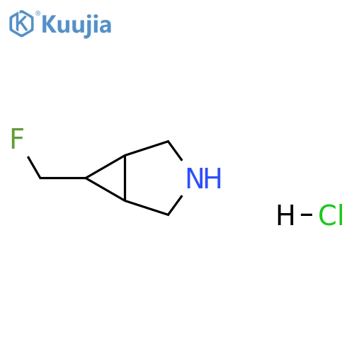 6-(fluoromethyl)-3-azabicyclo[3.1.0]hexane;hydrochloride structure