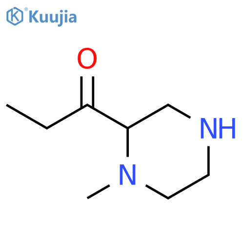 1-Propanone, 1-(1-methyl-2-piperazinyl)- structure