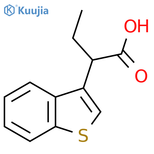 2-(1-Benzothiophen-3-yl)butanoic acid structure