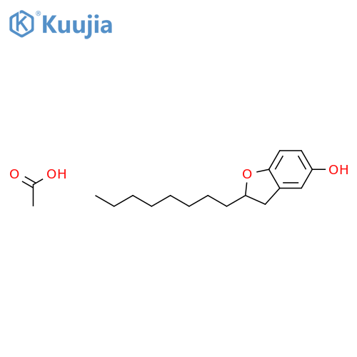 5-Benzofuranol, 2,3-dihydro-2-octyl-, acetate, (+)- structure