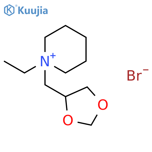 Piperidinium, 1-(1,3-dioxolan-4-ylmethyl)-1-ethyl-, bromide structure