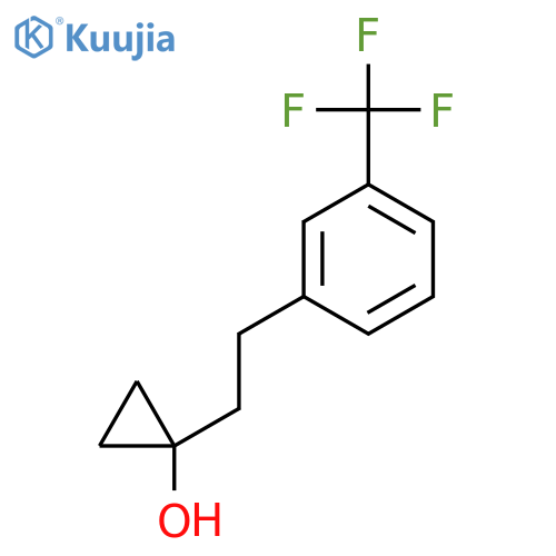 1-{2-3-(trifluoromethyl)phenylethyl}cyclopropan-1-ol structure