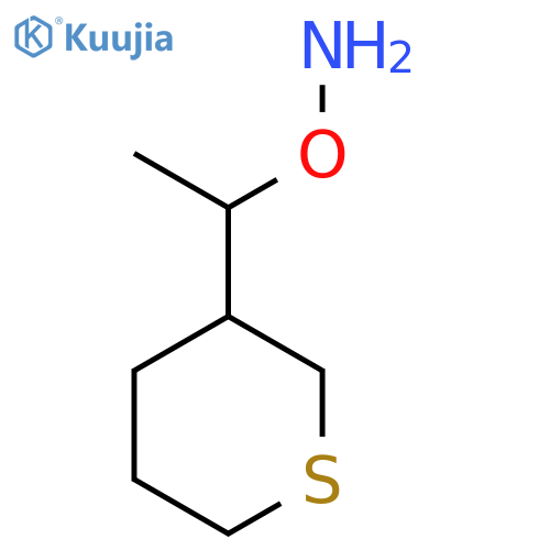 O-1-(thian-3-yl)ethylhydroxylamine structure