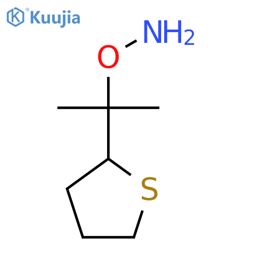 O-2-(thiolan-2-yl)propan-2-ylhydroxylamine structure