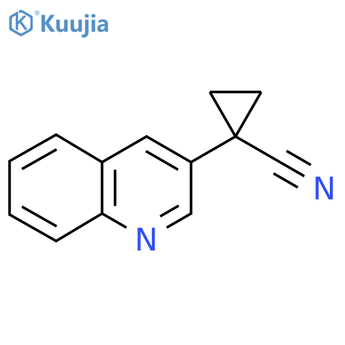 1-(quinolin-3-yl)cyclopropane-1-carbonitrile structure