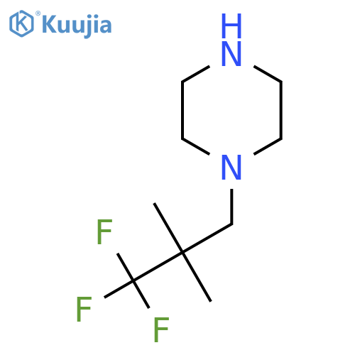 1-(3,3,3-Trifluoro-2,2-dimethylpropyl)piperazine structure