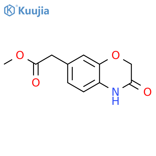 2H-1,4-Benzoxazine-7-acetic acid, 3,4-dihydro-3-oxo-, methyl ester structure
