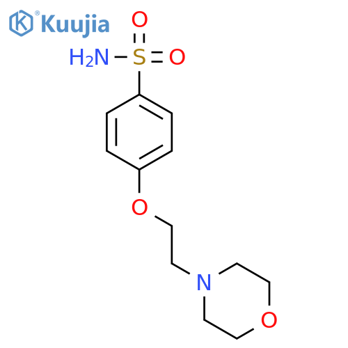 4-2-(morpholin-4-yl)ethoxybenzene-1-sulfonamide structure