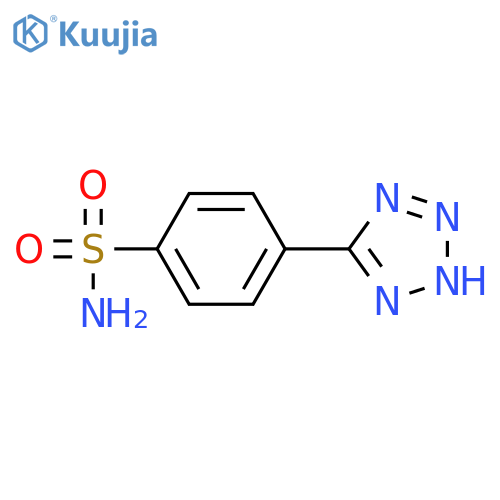 4-(2H-1,2,3,4-tetrazol-5-yl)benzene-1-sulfonamide structure