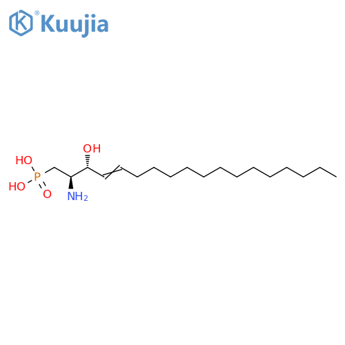 [(2R,3R)-2-Amino-3-hydroxyoctadec-4-en-1-yl]phosphonic acid structure