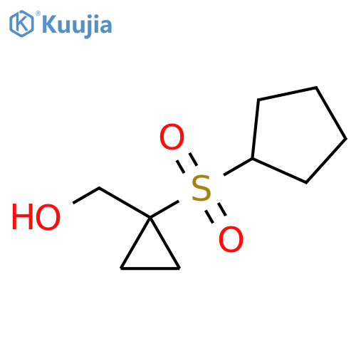 Cyclopropanemethanol, 1-(cyclopentylsulfonyl)- structure