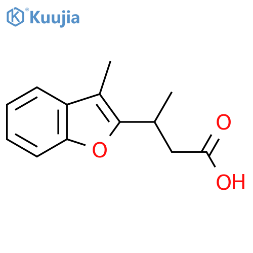 3-(3-methyl-1-benzofuran-2-yl)butanoic acid structure