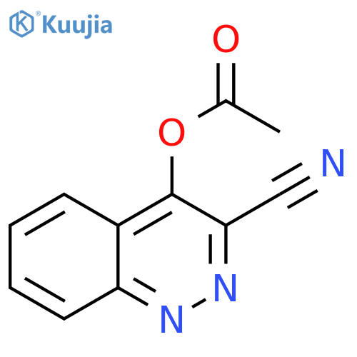 3-Cinnolinecarbonitrile, 4-(acetyloxy)- structure