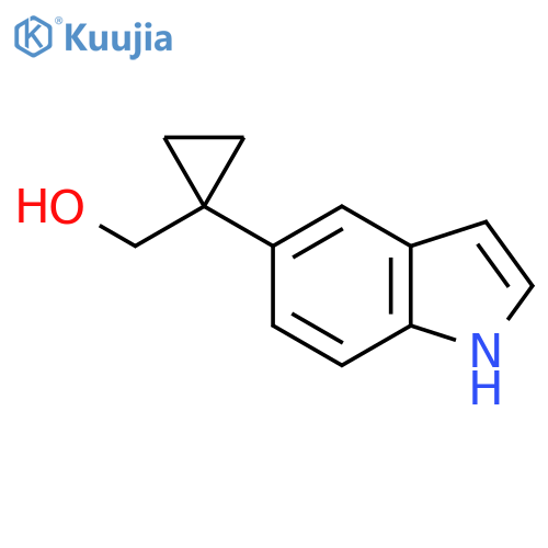1-(1H-indol-5-yl)cyclopropylmethanol structure