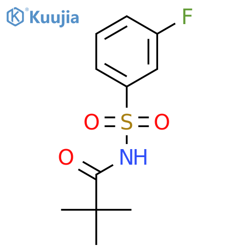 Propanamide, N-[(3-fluorophenyl)sulfonyl]-2,2-dimethyl- structure