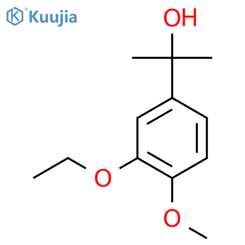2-(3-Ethoxy-4-methoxyphenyl)propan-2-ol structure