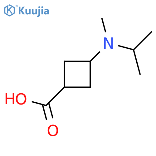 3-methyl(propan-2-yl)aminocyclobutane-1-carboxylic acid structure