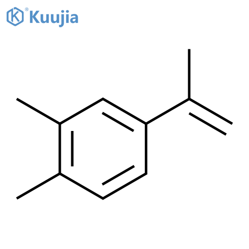 1,2-dimethyl-4-prop-1-en-2-ylbenzene structure
