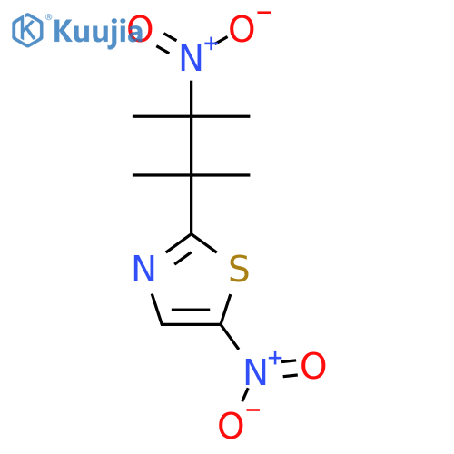 Thiazole, 5-nitro-2-(1,1,2-trimethyl-2-nitropropyl)- structure