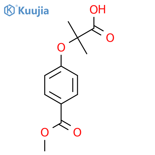 4-(1-Carboxy-1-methylethoxy)-benzoic acid methyl ester structure