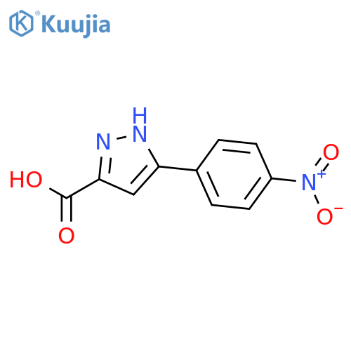 3-(4-nitrophenyl)-1{H}-pyrazole-5-carboxylic acid structure