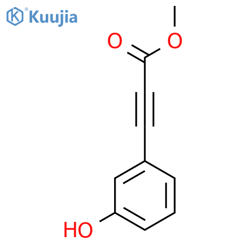 Methyl 3-(3-hydroxyphenyl)prop-2-ynoate structure