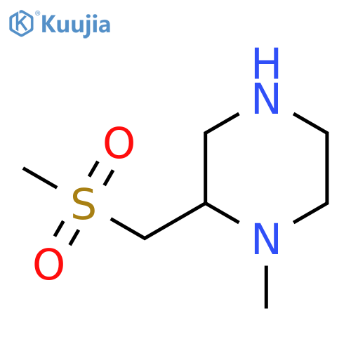 2-(methanesulfonylmethyl)-1-methylpiperazine structure