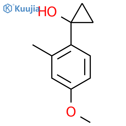 1-(4-methoxy-2-methylphenyl)cyclopropan-1-ol structure