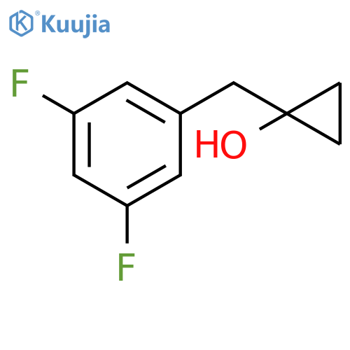 1-(3,5-difluorophenyl)methylcyclopropan-1-ol structure