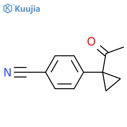 4-(1-acetylcyclopropyl)benzonitrile structure