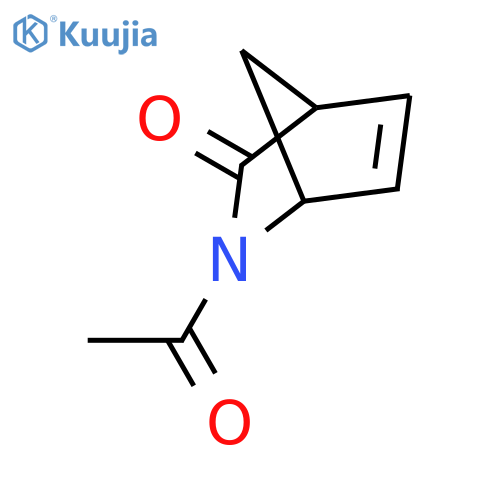 (6R,7S)-2-Acetyl-2-azabicyclo[2.2.1]hept-5-en-3-one structure
