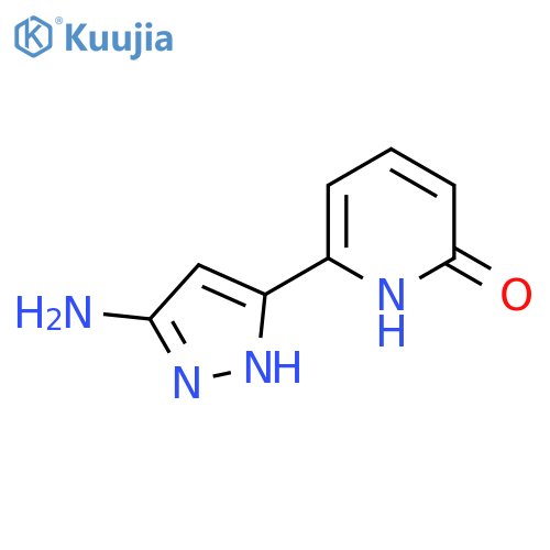 6-(5-Amino-1H-pyrazol-3-yl)-1,2-dihydropyridin-2-one structure