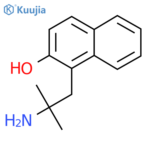 1-(2-amino-2-methylpropyl)naphthalen-2-ol structure