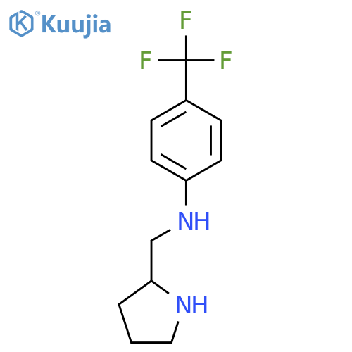 2-Pyrrolidinemethanamine, N-[4-(trifluoromethyl)phenyl]-, (2S)- structure