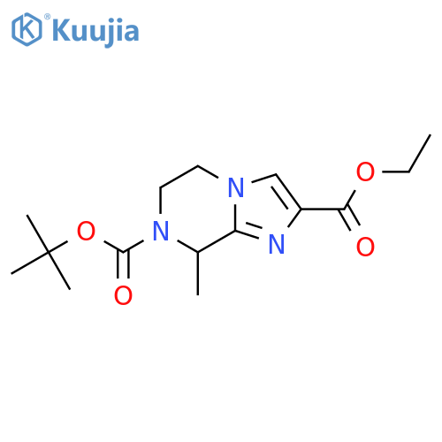 7-Tert-Butyl 2-Ethyl 8-Methyl-5,6-Dihydroimidazo[1,2-A]Pyrazine-2,7(8H)-Dicarboxylate structure
