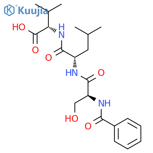 L-Valine, N-benzoyl-L-seryl-L-leucyl- structure