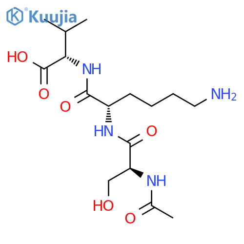 L-Valine, N-acetyl-L-seryl-L-lysyl- structure