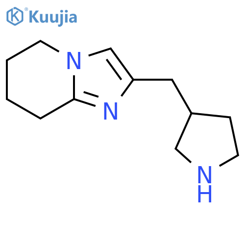 3-({5H,6H,7H,8H-imidazo1,2-apyridin-2-yl}methyl)pyrrolidine structure