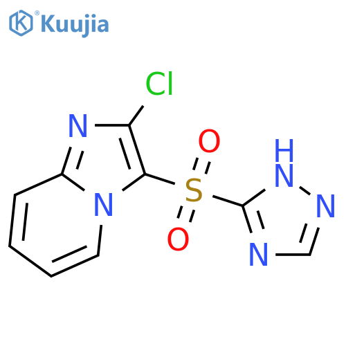 Imidazo[1,2-a]pyridine, 2-chloro-3-(1H-1,2,4-triazol-3-ylsulfonyl)- structure