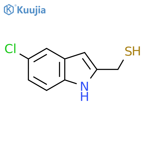 (5-chloro-1H-indol-2-yl)methanethiol structure