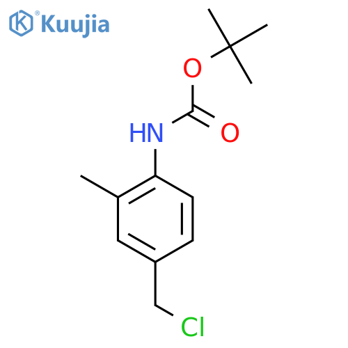 tert-butyl N-4-(chloromethyl)-2-methylphenylcarbamate structure