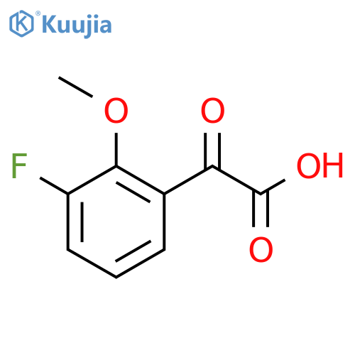 2-(3-fluoro-2-methoxyphenyl)-2-oxoacetic acid structure